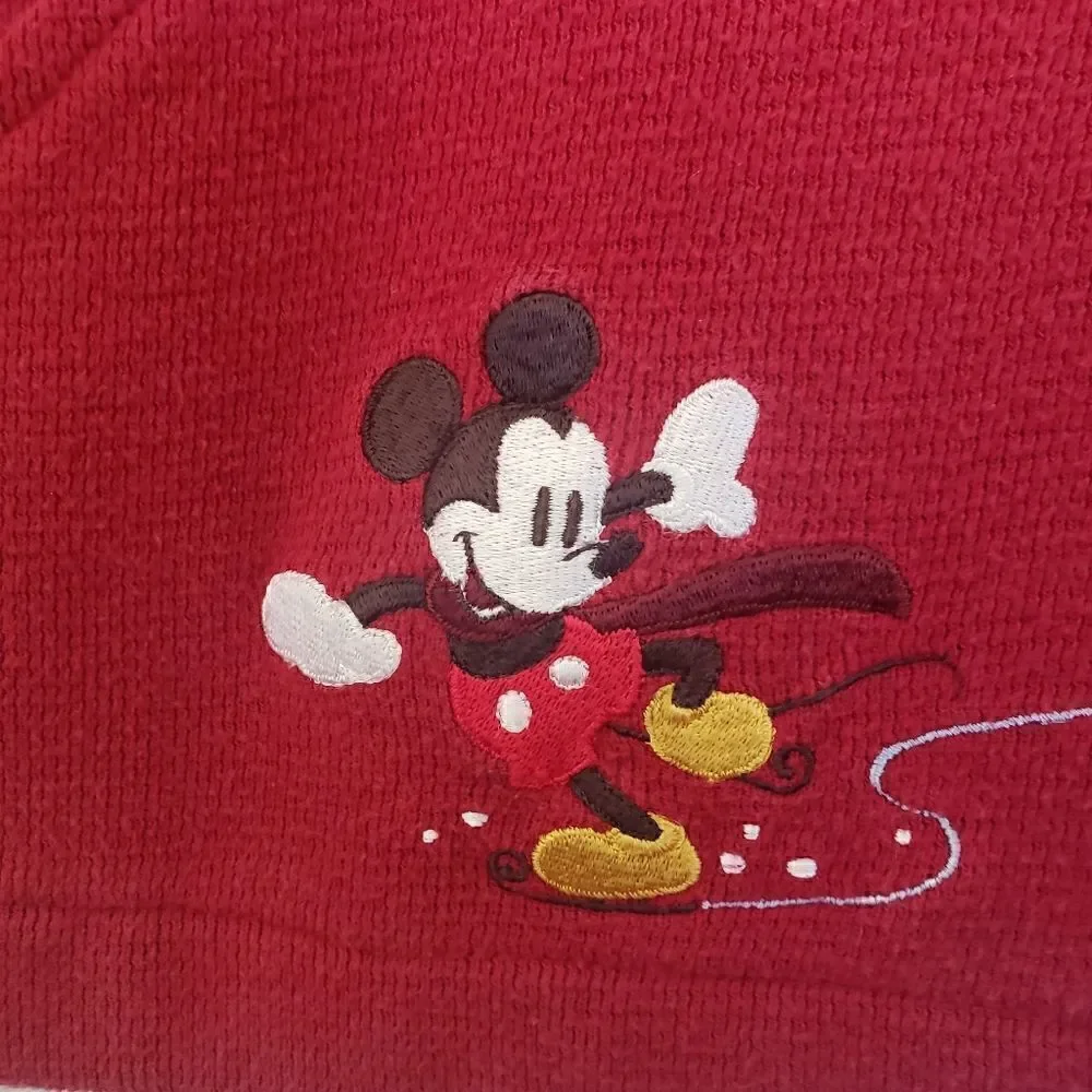 ‎Disney Store Vintage Red Mickey Mouse Frosted Frolic Top